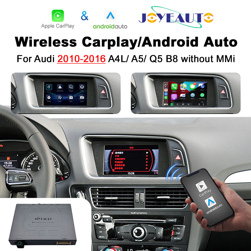 Wireless Apple CarPlay Interface for Audi A4L A5 Q5 B8 without MMI / Concert / Symphony (2010-2016) – Android Auto AirPlay(WZAU-1)