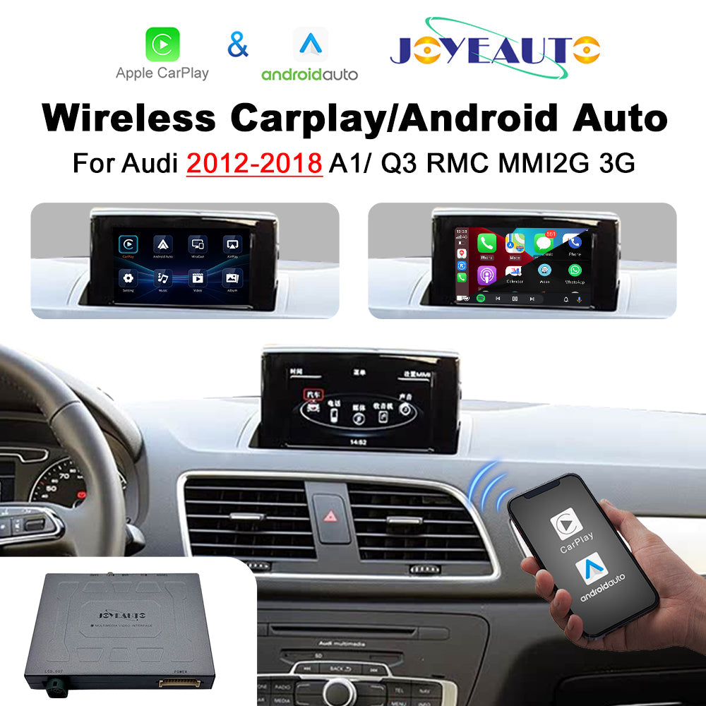 Wireless Apple CarPlay Interface for Audi A1 / Q3 RMC / MMI 2G / 3G (2012-2017) – Android Auto AirPlay Retrofit(WZAU-3)