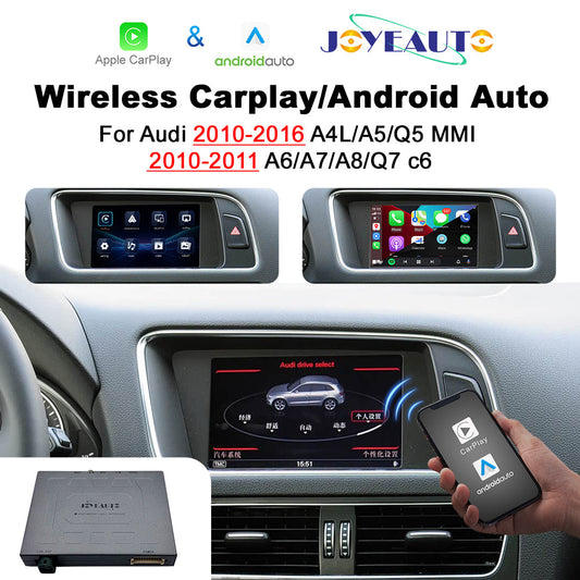 Wireless Apple CarPlay Interface for Audi MMI 3G / 3G+ – A4L A5 Q5 (2010-2016) / A6 A7 A8 Q7 C6 (2009-2011) Android Auto(WZAU-5)