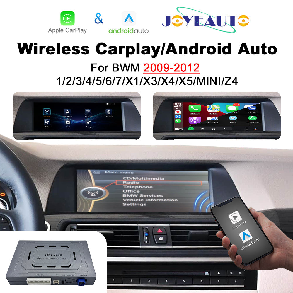 Wireless Apple CarPlay Interface for BMW CIC (2009-2012) – 1 2 3 4 5 6 7 Series / X1 X3 X5 / MINI / Z4 Android Auto AirPlay(WZBM-3)