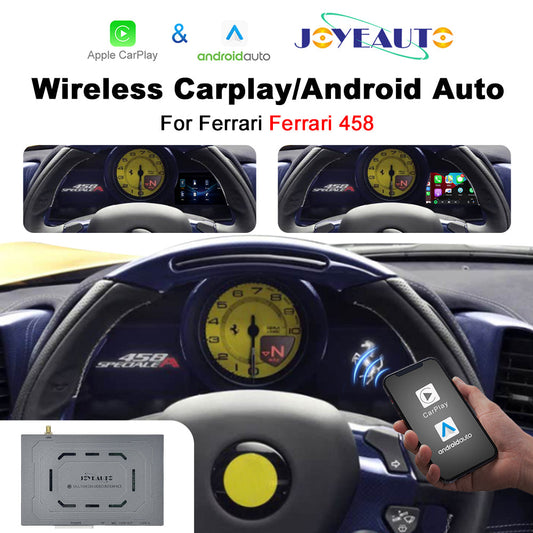 Apple CarPlay Android Auto Interface for Ferrari 458 - Wireless & Wired, AirPlay Mirror Link (WZFR-2)