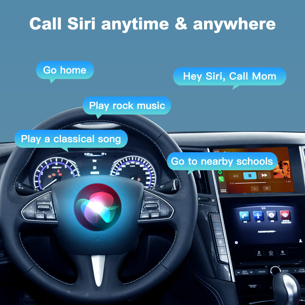 Wireless Apple CarPlay Android Auto Interface for Infiniti Q50 Q60 Q50L QX50 (2015-2019) – AirPlay Mirror Link(WZIN-1)