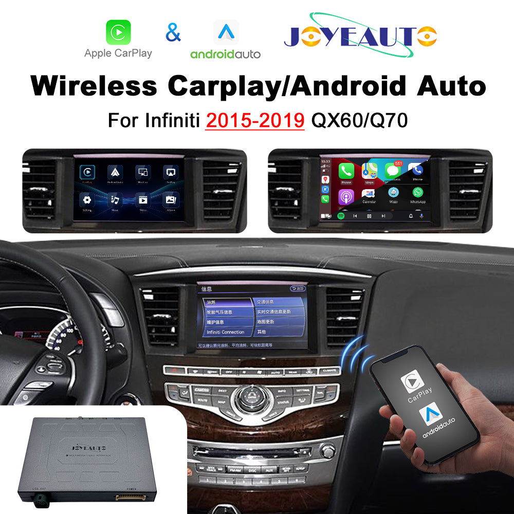 Wireless CarPlay Android Auto Interface for Infiniti QX60 Q70 2015-2019 | Apple CarPlay Retrofit Module(WZIN-2)
