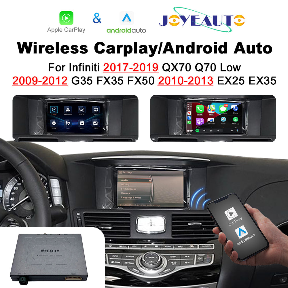 Wireless CarPlay Android Auto Interface for Infiniti QX70 Q70 G35 G37 FX35 FX50 EX25 EX35 | Apple CarPlay Retrofit Module(WZIN-3)