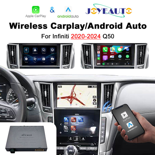Wireless Apple CarPlay Android Auto Interface for Infiniti 2020-2024 Q50 Q60 Q50L | AirPlay(WZIN-5)S Android Mirror Link Retrofit Module