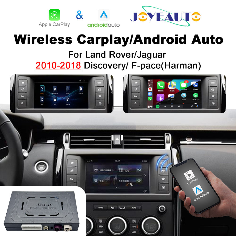Wireless Apple CarPlay Android Auto Interface for Land Rover & Jaguar Harman System (2010-2018) – Discovery F-Pace AirPlay Retrofit(WJLR-1)