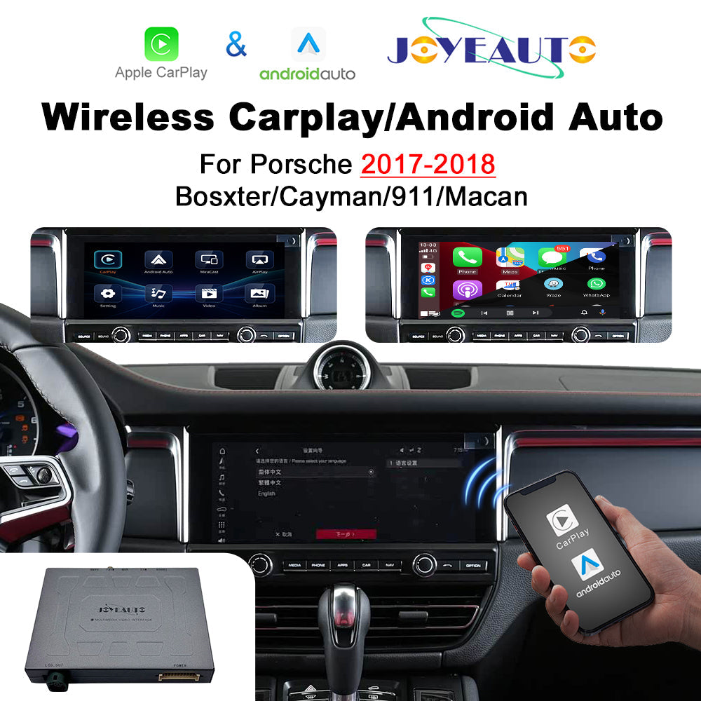Wireless Apple CarPlay Interface for Porsche PCM4.0 – 911 / Boxster / Cayman / Macan (2017-2018) – Android Auto AirPlay(WZPO-2)