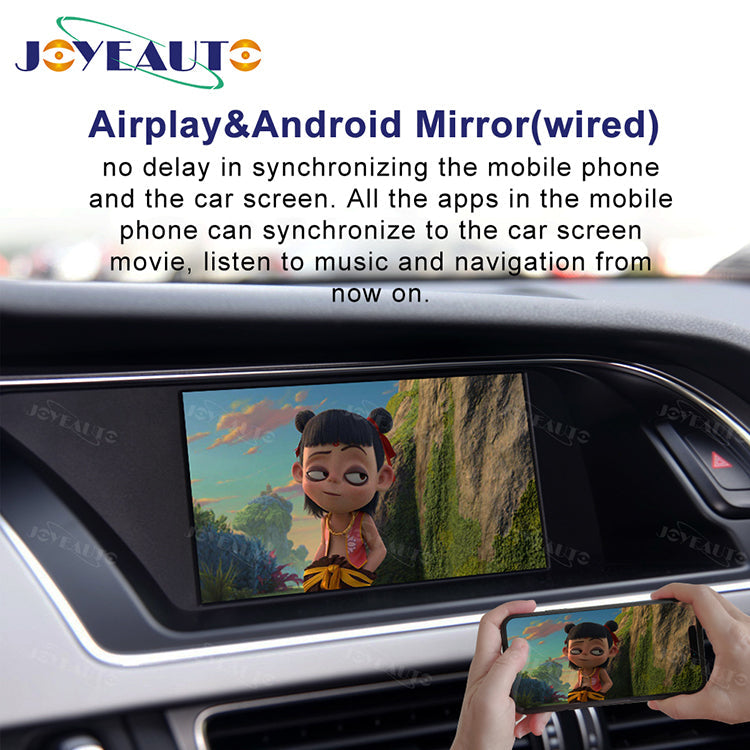 Wireless Apple CarPlay Interface for Audi MMI 3G / 3G+ – A4L A5 Q5 (2010-2016) / A6 A7 A8 Q7 C6 (2009-2011) Android Auto(WZAU-5)