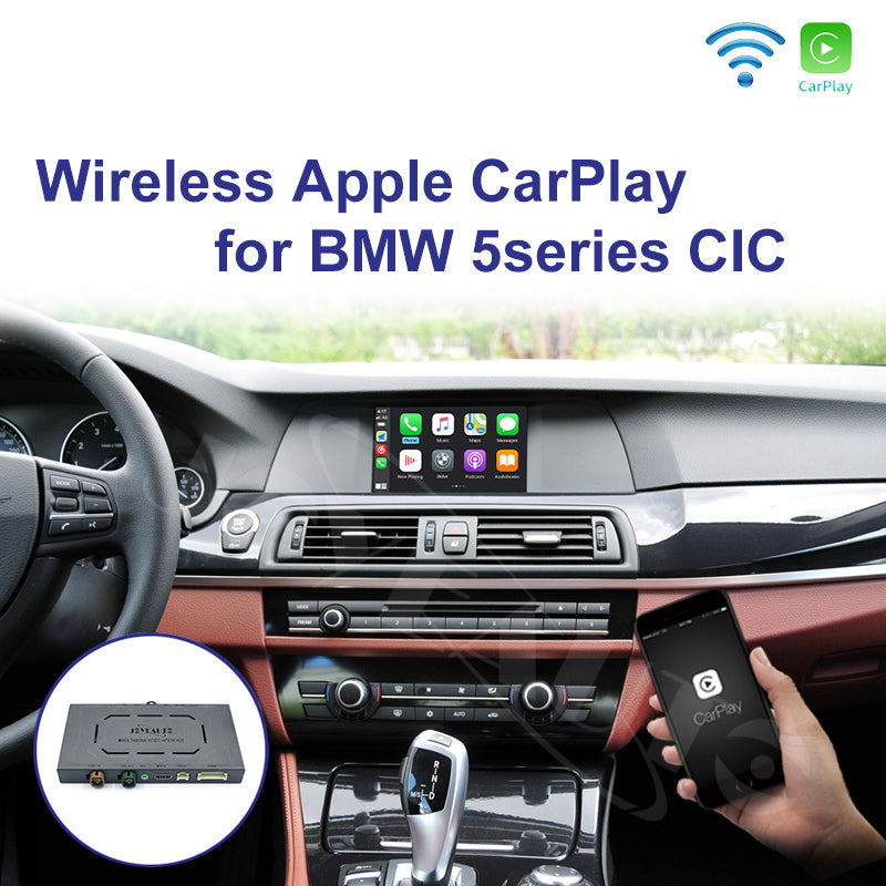 Wireless Apple CarPlay Interface for BMW 5 Series F10 F11 CIC (2008-2012) – Android Auto AirPlay Retrofit(WJBM-3-F10)