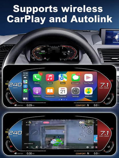 Joyeauto 10″ Linux Digital Instrument Cluster for BMW 1 Series E87 (2004-2011) CCC & CIC | Wireless CarPlay & Phone Mirroring | Virtual Cockpit Retrofit