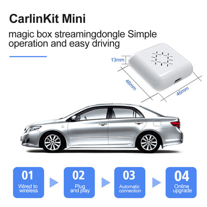Carlinkit 3.0 Mini Portable for Wired to Wireless Carplay Adapter