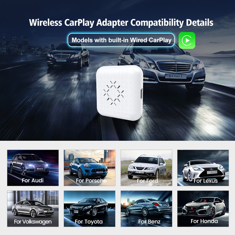 Carlinkit 3.0 Mini Portable for Wired to Wireless Carplay Adapter