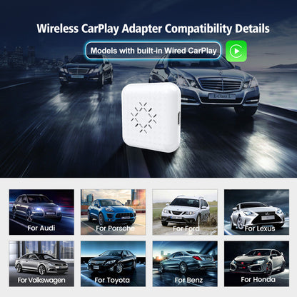 Carlinkit 3.0 Mini Portable for Wired to Wireless Carplay Adapter