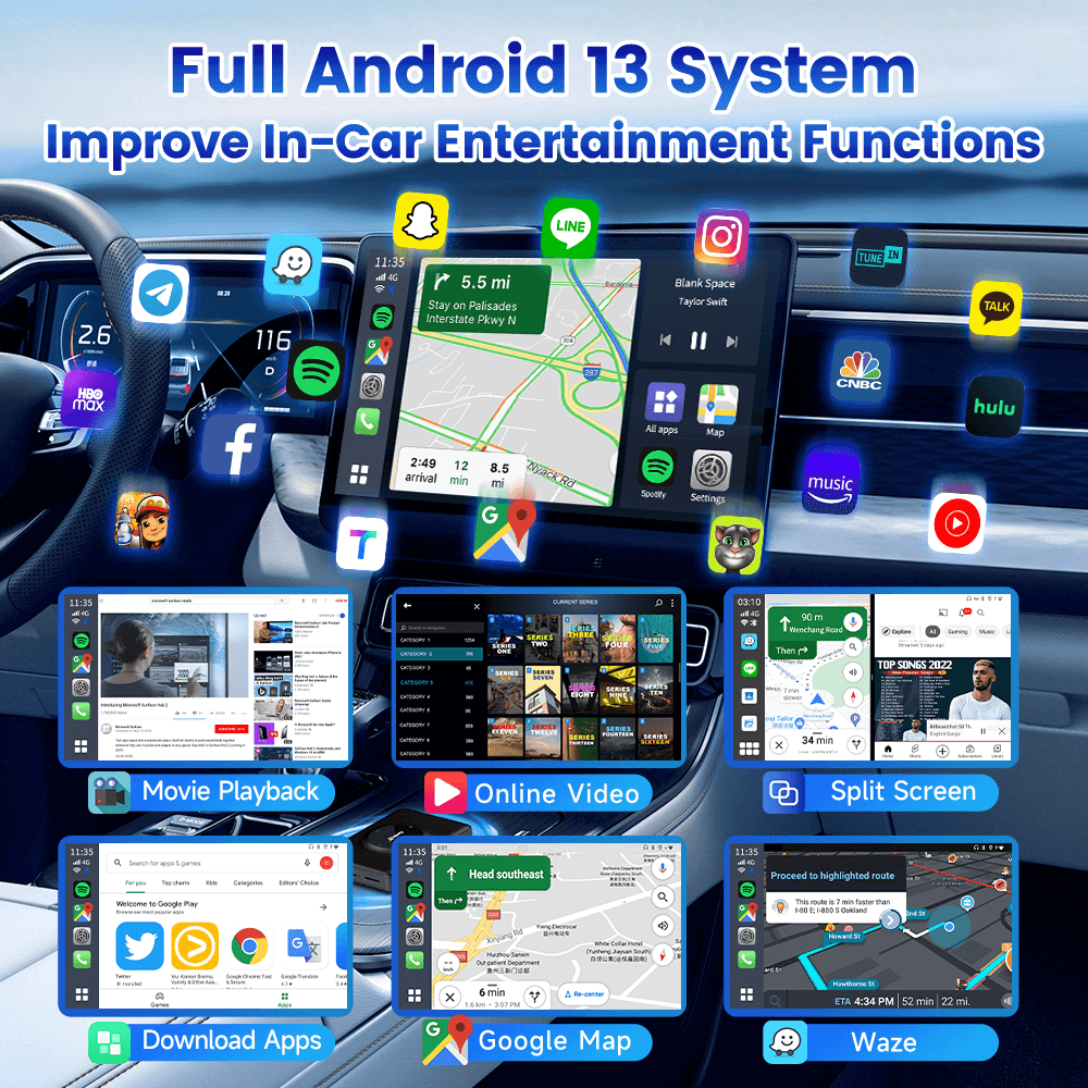 Carlinkit QCM6125 3-in-1 System Carplay Ai Box AEBOX 8g+128g