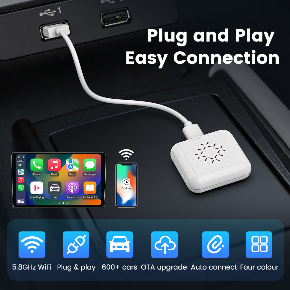 Carlinkit Mini2 Portable Wireless Carplay Adapter