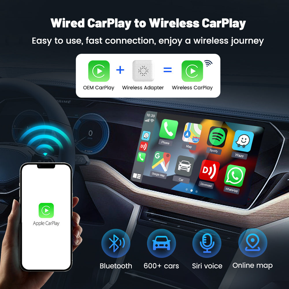 Carlinkit Mini2 Portable Wireless Carplay Adapter