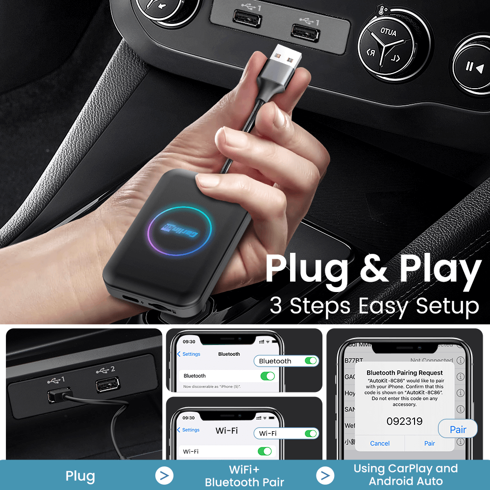 Carlinkit Tbox Lite Ai Box Carplay & Android Auto For Car Streaming