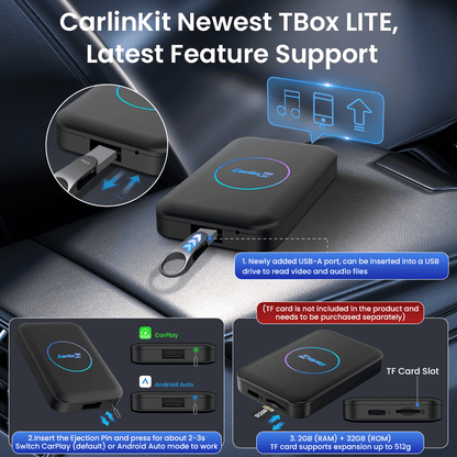 Carlinkit Tbox Lite Ai Box Carplay & Android Auto For Car Streaming