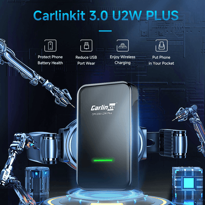 CarlinKit 3.0 U2W Plus Wireless Carplay Adapter for OEM Factory Wired Carplay Car