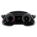 Front view of Joyeauto 12.3 inch Linux LCD Instrument Cluster for Audi A4 2013-2016 featuring digital dashboard cockpit with Wireless CarPlay and AirPlay support