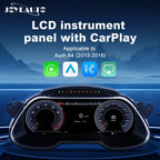 Joyeauto 12.3 inch Linux LCD Instrument Cluster for Audi A4 2013-2016 with Wireless CarPlay, AirPlay and digital dashboard cockpit retrofit display