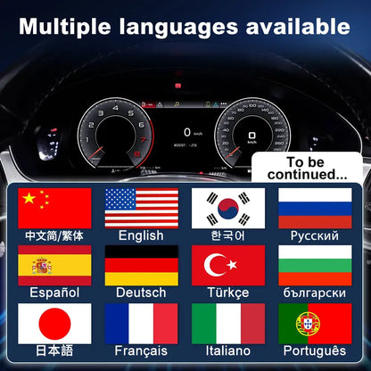 Joyeauto 12.3″ Linux Digital Instrument Cluster for Audi A6/A7 (2013-2018) | Wireless CarPlay & Android Auto | Virtual Cockpit Retrofit