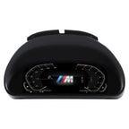 Joyeauto 10.25-inch Linux LCD Digital Instrument Cluster for BMW 5 Series E39 and BMW X5 E53 (1999-2006), standalone product image featuring a modern digital dashboard, multiple driving modes, customizable virtual cockpit interface and OEM-style Linux retrofit design.