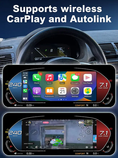 Joyeauto 10.25″ Linux Digital Instrument Cluster for BMW 5 Series E39 & X5 E53 (1999-2006) | 7 UI Themes | Virtual Cockpit Retrofit