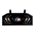 Front view of Joyeauto Wireless CarPlay LCD Instrument Cluster for BMW 5 Series E60 E61 and X5 E70 2003-2013 featuring Linux system digital dashboard and virtual cockpit display