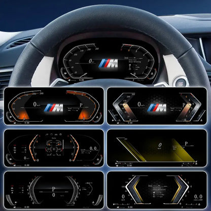 Joyeauto 10″ Linux Digital Instrument Cluster for BMW X1 E84 (2006-2013) | Wireless CarPlay & Phone Mirroring | Virtual Cockpit Retrofit