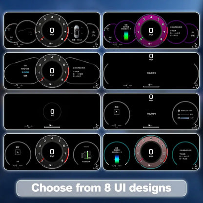 Joyeauto 12.3″ Linux Digital Instrument Cluster for Porsche Cayenne 955/957 (2002-2010) | Wireless CarPlay & Android Auto | Virtual Cockpit Retrofit