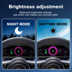 Joyeauto 12.3-inch Linux LCD Digital Instrument Cluster for Porsche Cayenne 958 (2011-2017) showing automatic brightness adjustment with day mode and night mode display settings, improving driving visibility, Wireless CarPlay, Android Auto and Linux virtual cockpit retrofit.