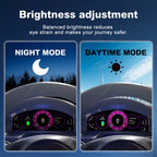 Joyeauto 12.3-inch Linux LCD Digital Instrument Cluster for Porsche Panamera 970 (2010-2016) featuring automatic brightness adjustment, day and night display modes, Wireless CarPlay, Android Auto and a Linux virtual cockpit system for enhanced driving visibility.