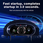 Joyeauto Premium Digital Cluster for VW Touareg 7L 2003-2010 featuring 3 second fast startup, Linux system and Wireless CarPlay integration