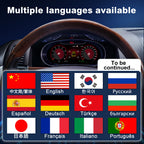 Joyeauto Premium Digital Cluster for VW Touareg 7L 2003-2010 with multi-language support, Linux system, Wireless CarPlay and digital cockpit display upgrade