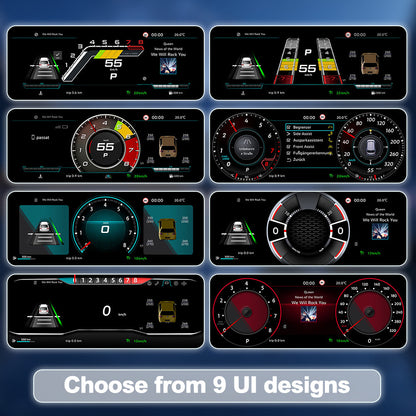 Joyeauto 12.3″ Linux Digital Instrument Cluster for Volkswagen Touareg 7L (2003-2010) | Wireless CarPlay & Android Auto | Virtual Cockpit Retrofit