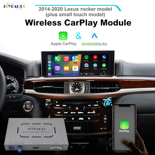 Apple CarPlay Android Auto Interface for 2014-2020 Lexus with Joystick Controls & Small Touch Panel - ES NX RX UX IS GS (WJLX-3)