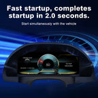Joyeauto 12.3-inch Linux LCD digital instrument cluster for Mercedes-Benz E-Class W212 with 2-second fast startup and wireless CarPlay support