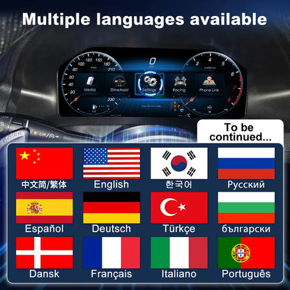 Joyeauto 12.3″ Linux Digital Instrument Cluster for Mercedes-Benz E-Class W212/S212 (2009-2016) & C207/A207 (2009-2017) | Wireless CarPlay & Android Auto | Virtual Cockpit Retrofit(WZLCD-ME04)