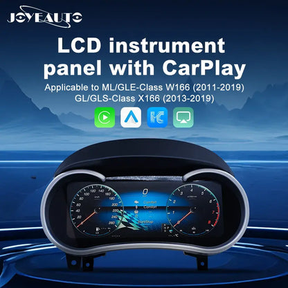 Joyeauto 10.25″ Linux Digital Instrument Cluster for Mercedes-Benz ML/GLE-Class W166 (2011-2019) & GL/GLS-Class X166 (2013-2019) | Wireless CarPlay & Android Auto | Virtual Cockpit Retrofit