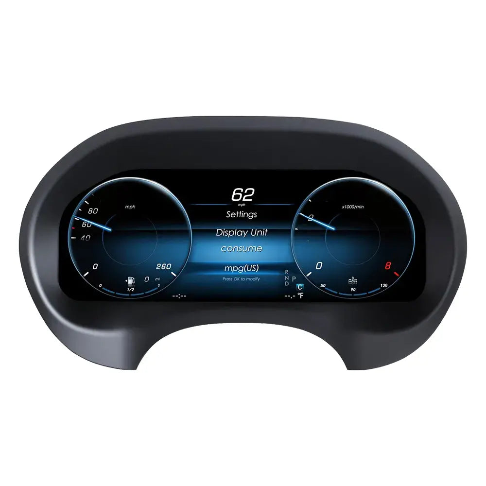 Joyeauto 12.3-inch Linux LCD digital instrument cluster for Mercedes-Benz Vito W447 with wireless CarPlay and Android Auto compatibility