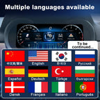 Joyeauto 10.25-inch Linux LCD digital instrument cluster for Mercedes-Benz ML GLE W166 and GL GLS X166 featuring multilingual system support