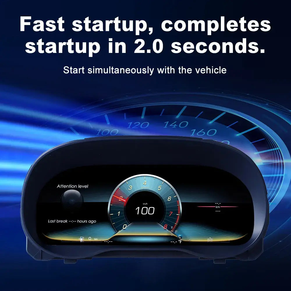 Joyeauto 12.3-inch Linux LCD digital instrument cluster for Mercedes-Benz Vito 2024 with ultra-fast 2-second startup and wireless CarPlay support