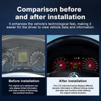 Skoda Fabia dashboard transformation with wireless CarPlay and Android Auto virtual cockpit retrofit