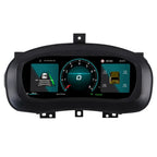 Skoda Fabia virtual cockpit dashboard with wireless CarPlay and Android Auto smart display interface