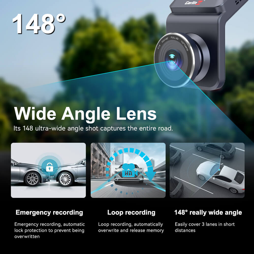 CarlinKit AI Box Dash Cam with Wireless CarPlay & Wireless Android Auto Adapter