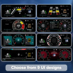 Volkswagen Polo and Amarok virtual cockpit dashboard with multiple digital gauge interface themes and wireless CarPlay support