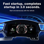 Joyeauto 12.3-inch Linux LCD digital instrument cluster with fast 3-second startup for Volkswagen Touran L 2016-2022