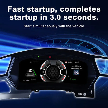 Joyeauto 12.3″ Linux Digital Instrument Cluster for Volkswagen Touran L (2016-2022) | Wireless CarPlay & Android Auto | Virtual Cockpit Retrofit