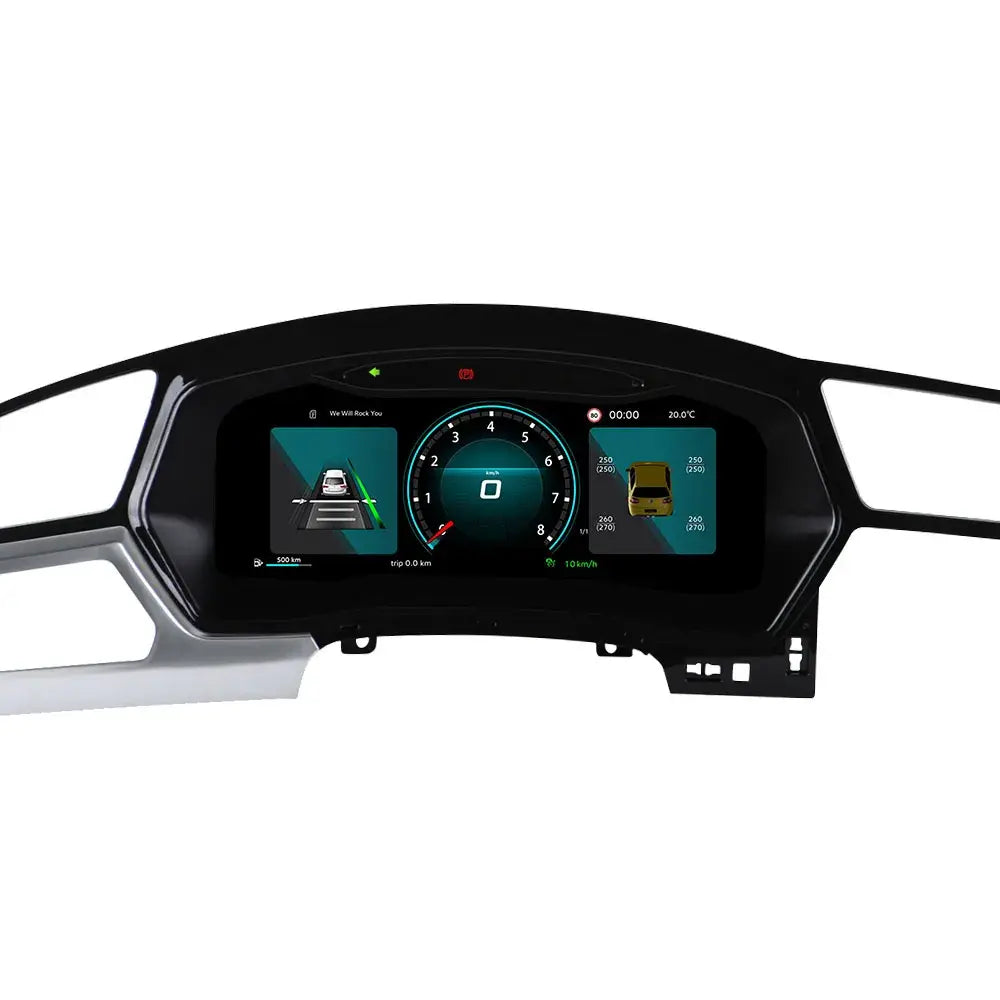Joyeauto 12.3-inch Linux LCD digital instrument cluster for Volkswagen Touran L 2016-2022 with wireless CarPlay and Android Auto
